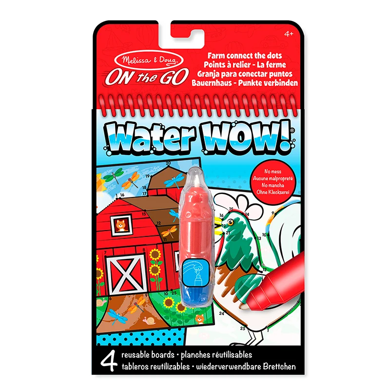 Water-wow, måla med vatten, återanvändbara motiv - Bondgård