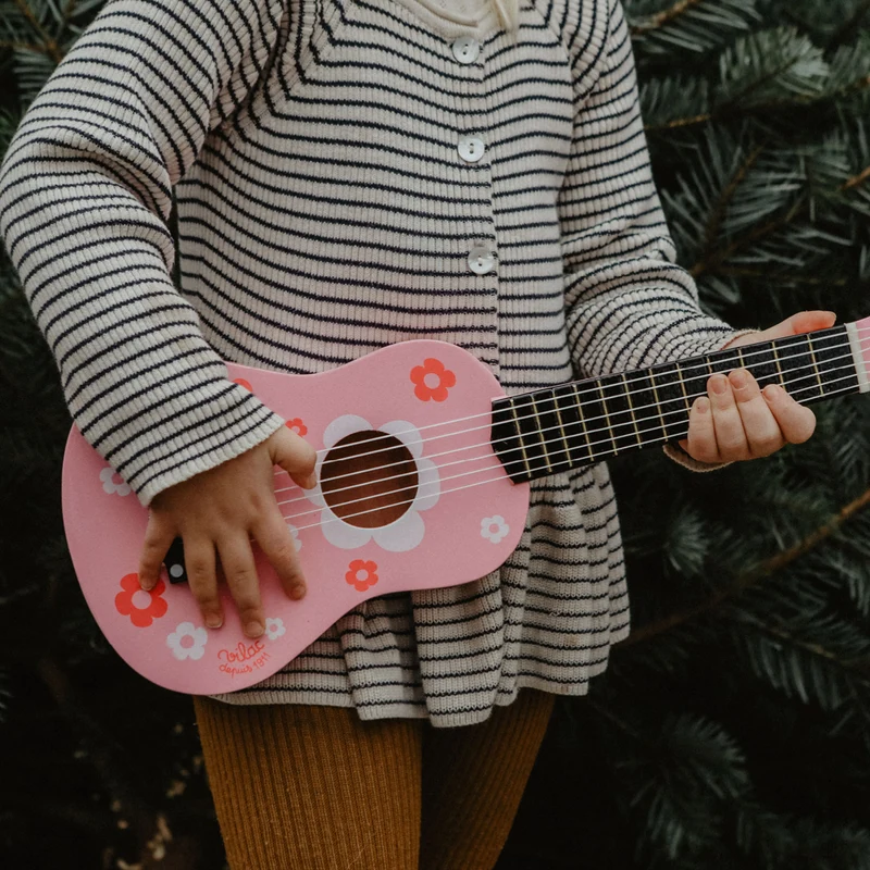 Vilac trägitarr, rosa