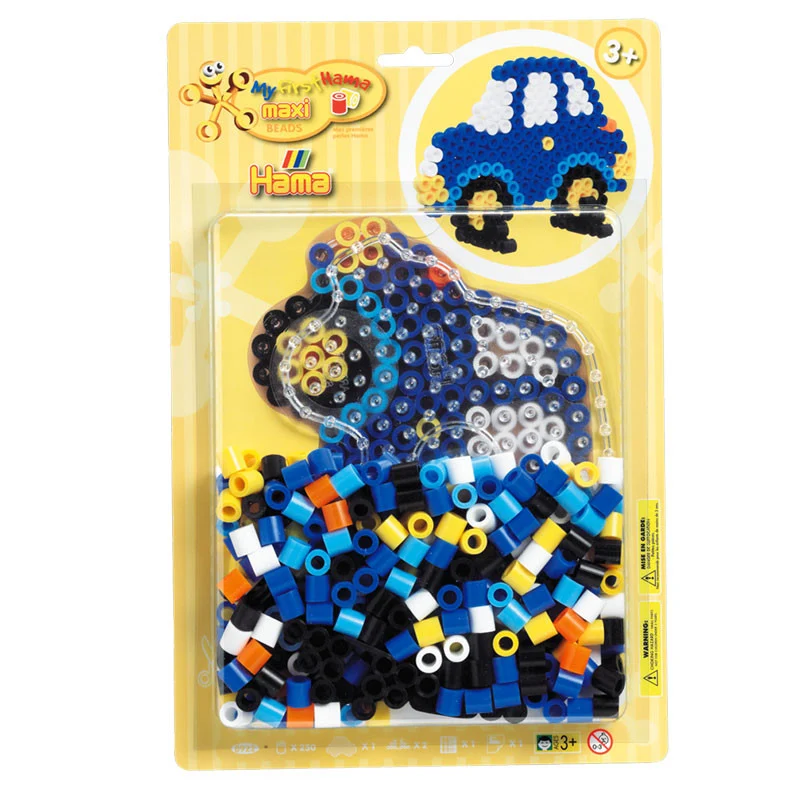 Hama pärlplattor set, Maxi - bil + 250 pärlor