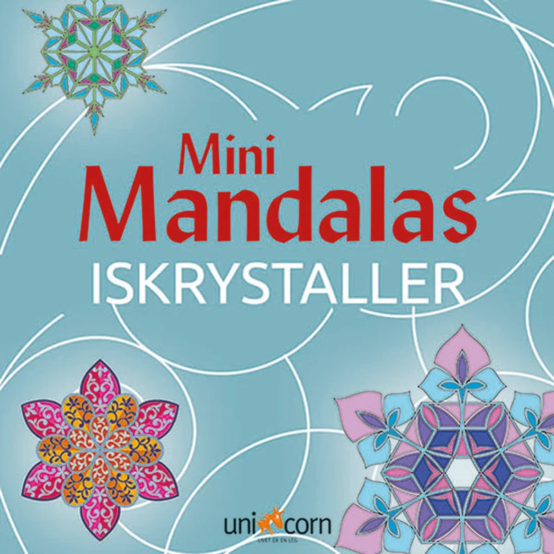 Mandalas målarbok mini, iskristall
