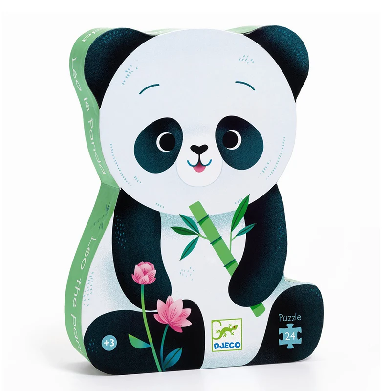 Djeco siluettpussel, Leo panda – 24 bitar