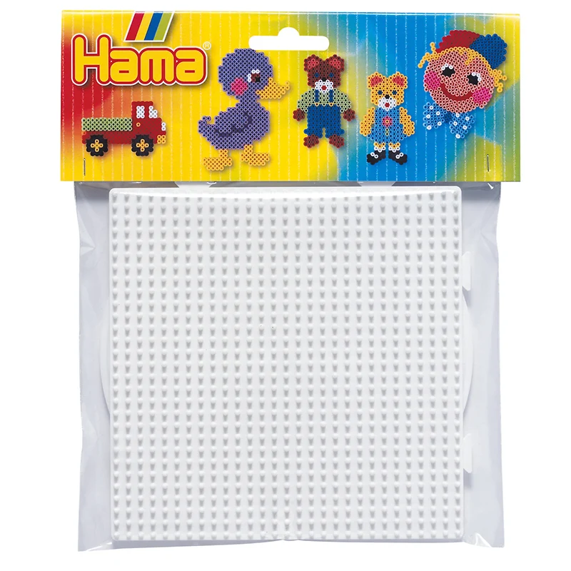 Hama pärlplatta för Midi perler - 2 st. Stor rund + stor fyrkant
