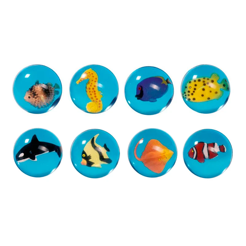 Goki studsboll med 3D-fisk, olika modeller