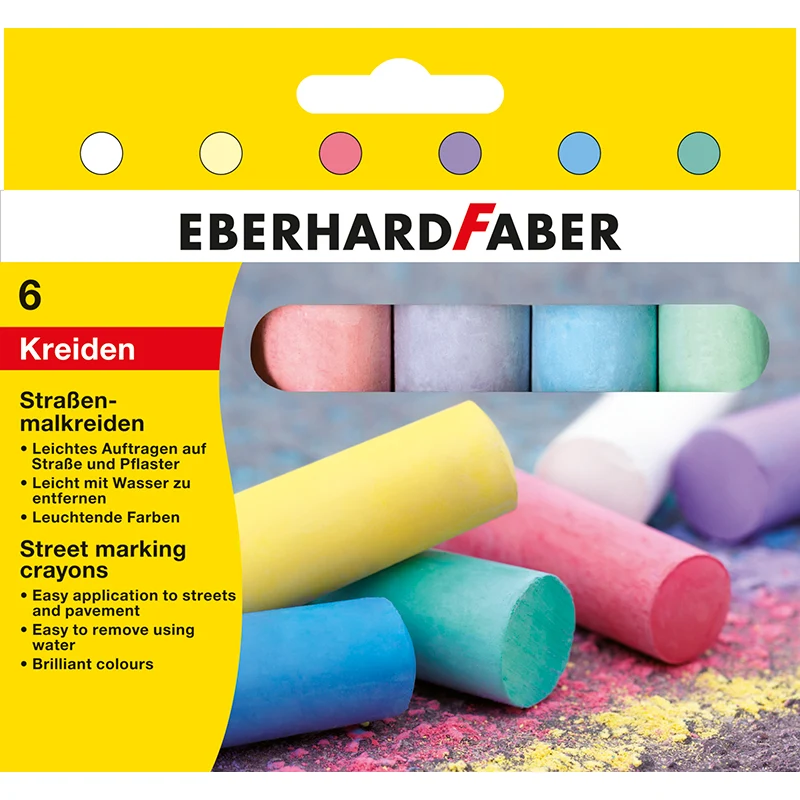 Eberhard Faber gatukritor, 6 st.