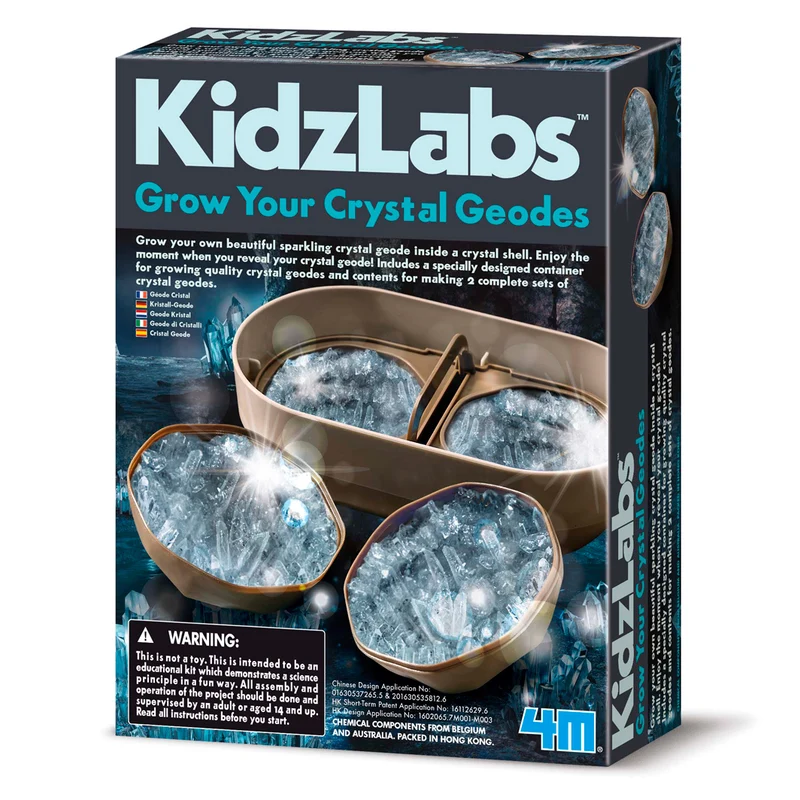 KidzLabs, experimentset, Geode Crystal Growing, Skapa dina egna kristaller - Från 8 år