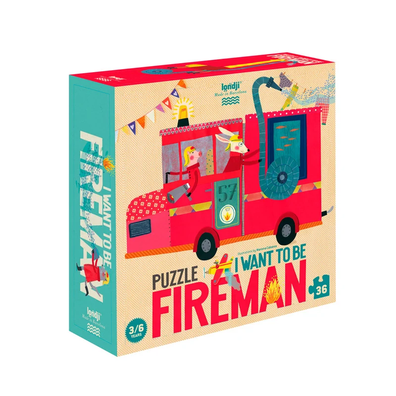 Londji pussel, I want to be a Fireman - 36 bitar