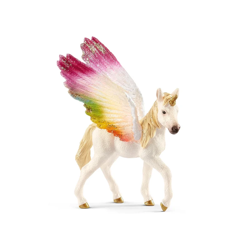 Schleich regnbågsenhörning med vingar, föl