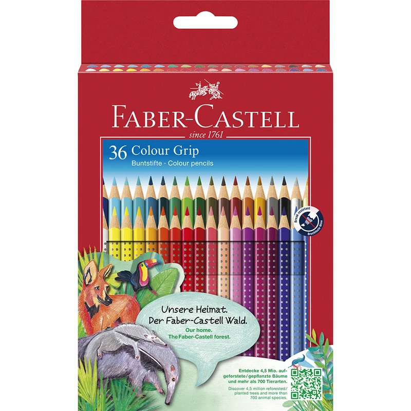 Faber-Castell 36 st. Grip akvarell färgpennor