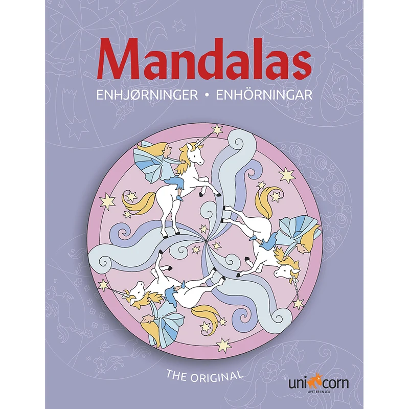 Mandalas målarbok, äventyrliga enhörningar – från 4 år