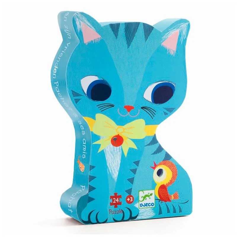 Djeco siluettpussel, Katt – 24 bitar