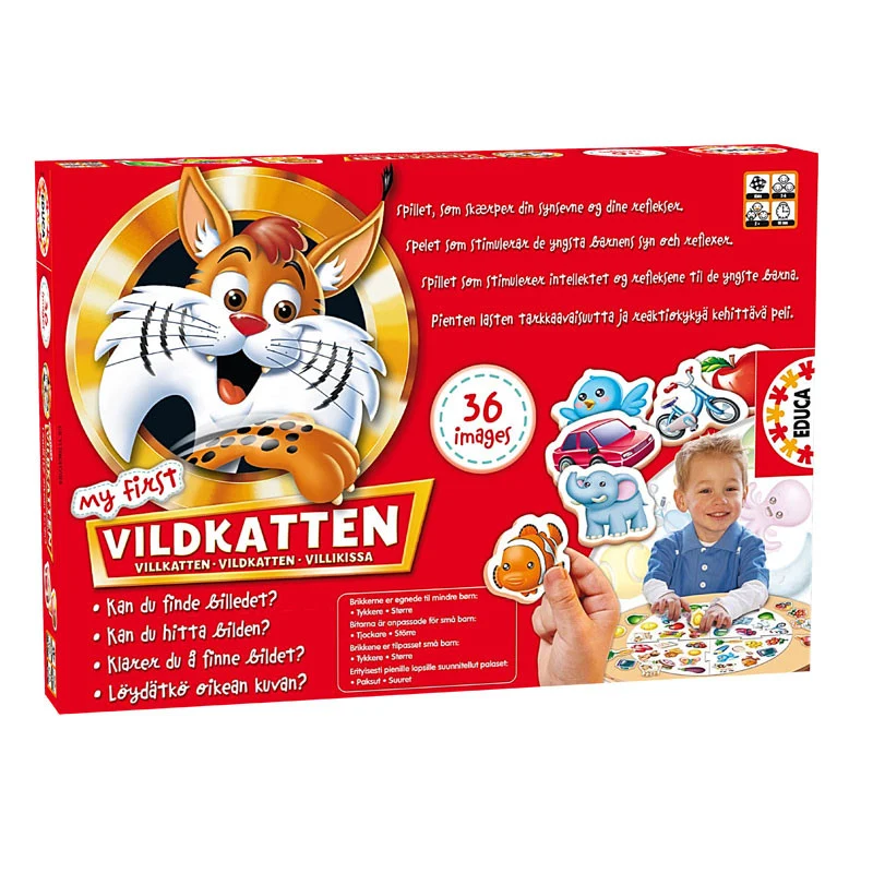 Mitt första Vildkatten brädspel, 36 bitar