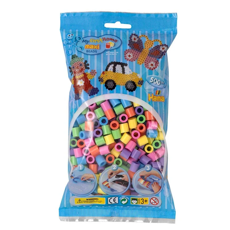 Hama Maxi pärlor, pastell - 500 st