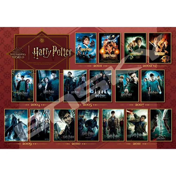Pussel Harry Potter Filmaffischsamling – 1000 bitar, ENS-1000T-342