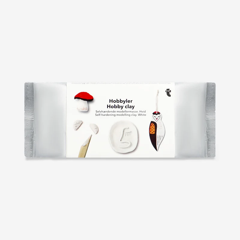 White air drying clay