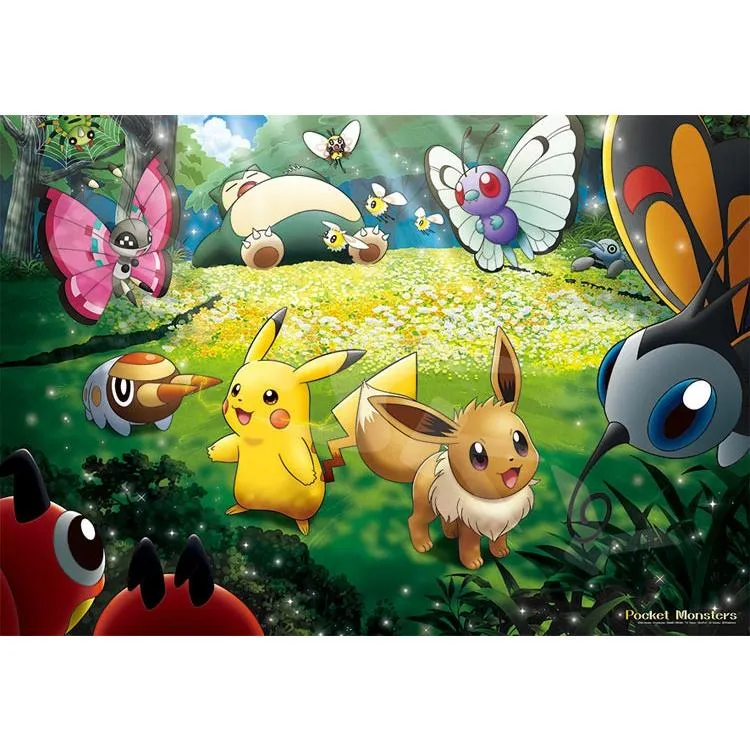 Pussel Solljus Genom Skogen Pokémon – 1000 Bitar, ENS-1000T-126
