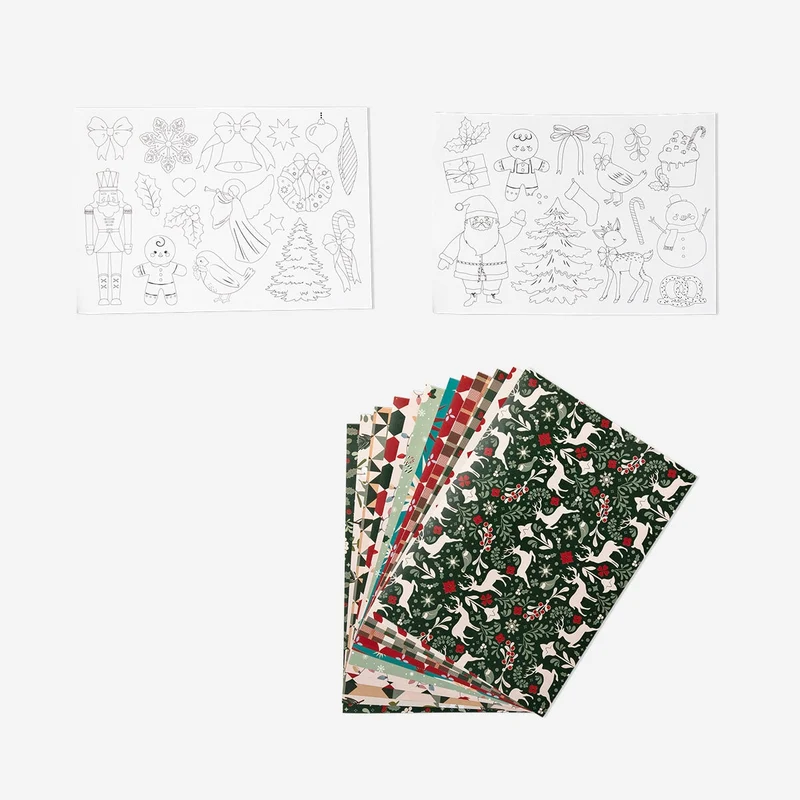 Paper sheets for Christmas crafting