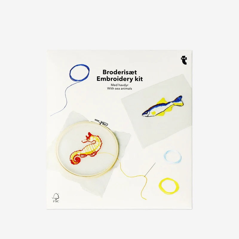 Ocean embroidery set