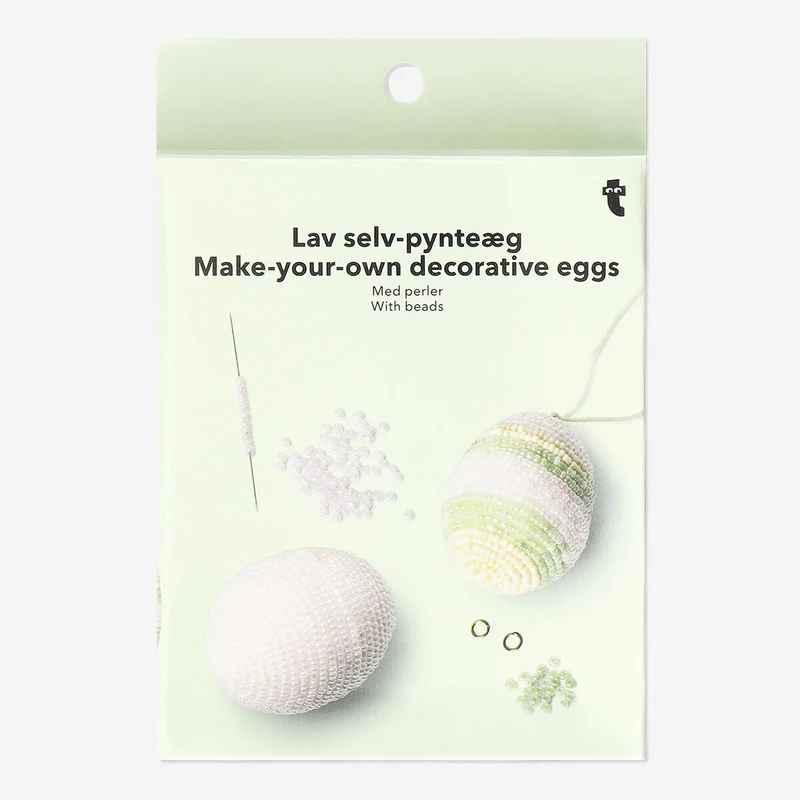 DIY Easter eggs with glass beads
