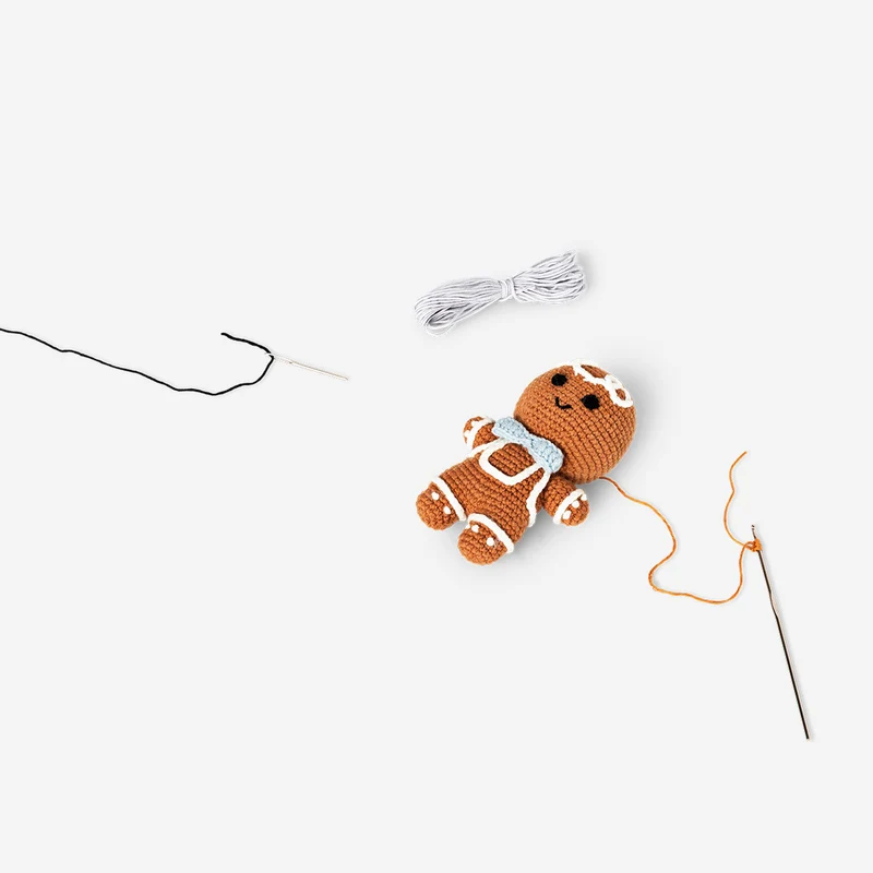 DIY crochet gingerbread man