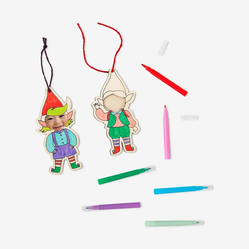 DIY ornaments insert your own pictures - 2 pcs