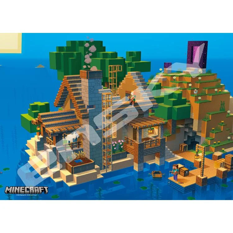 Pussel Minecraft Strandstuga – 500 Bitar, ENS-500-501