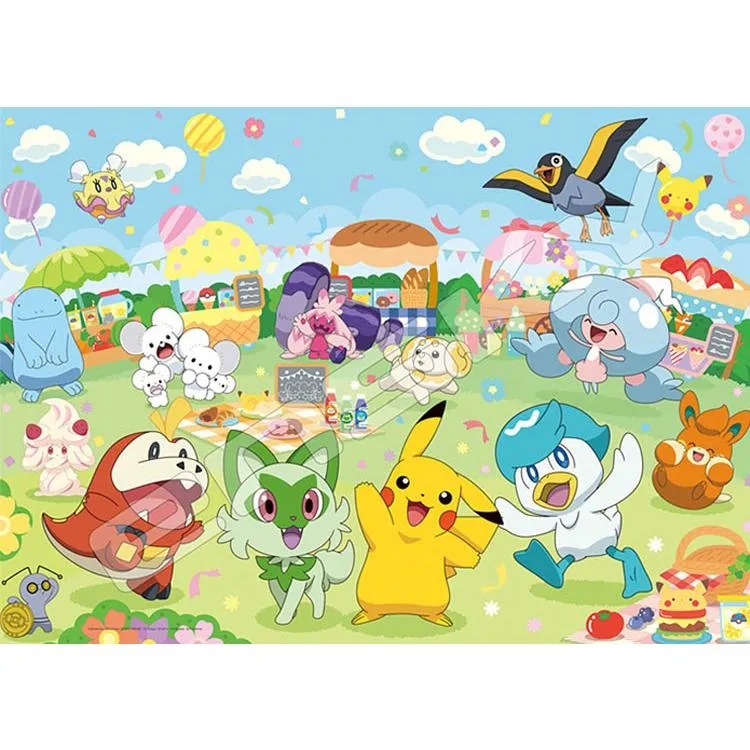 Pussel Pokémon Tillsammans! Spännande Pokémon-marknad – 300 bitar, ENS-300-L590