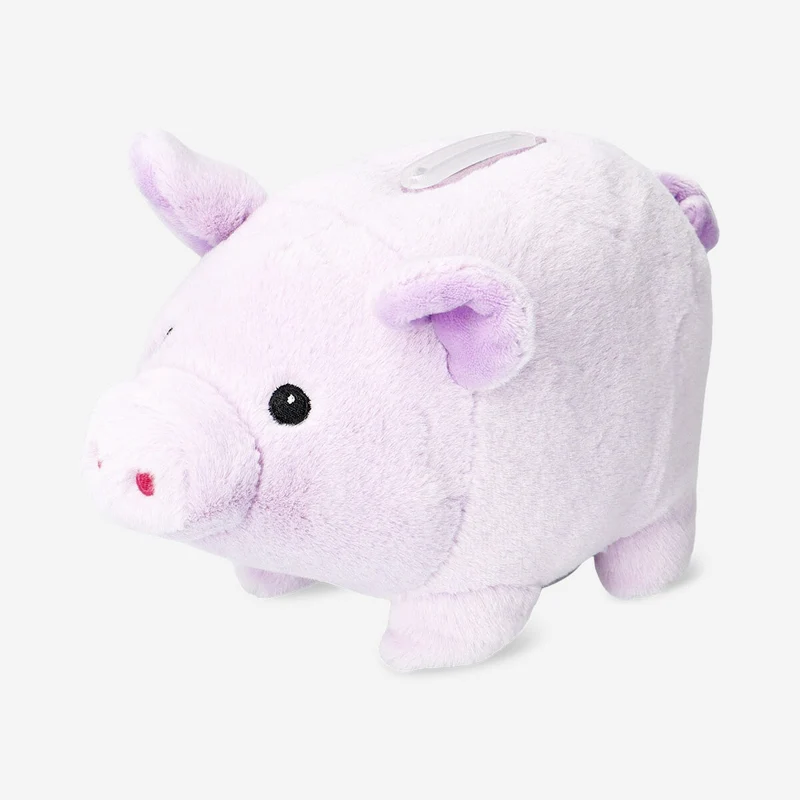 Plush piggy bank