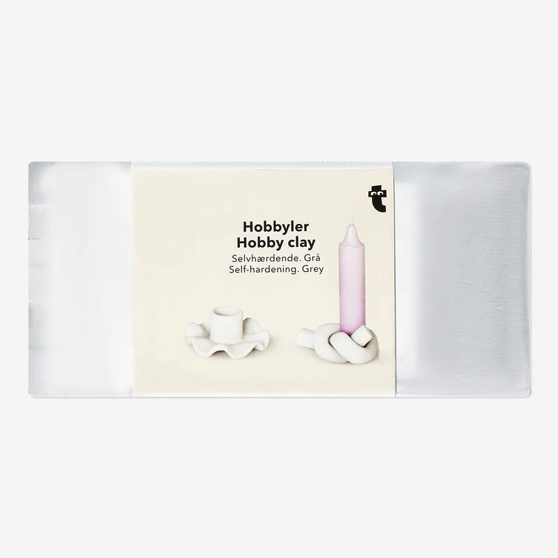 Airdrying hobby clay in grey - 200 g