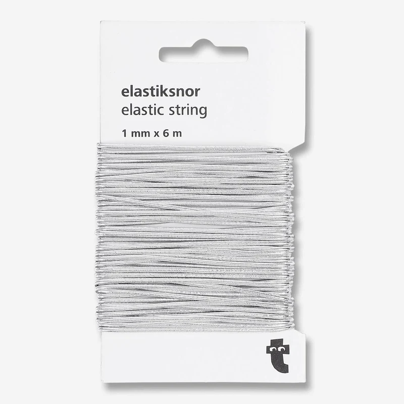 Silver Elastic String - 600 cm
