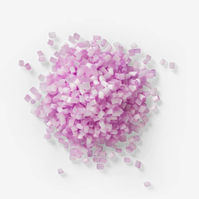 Purple glass beads - 50g