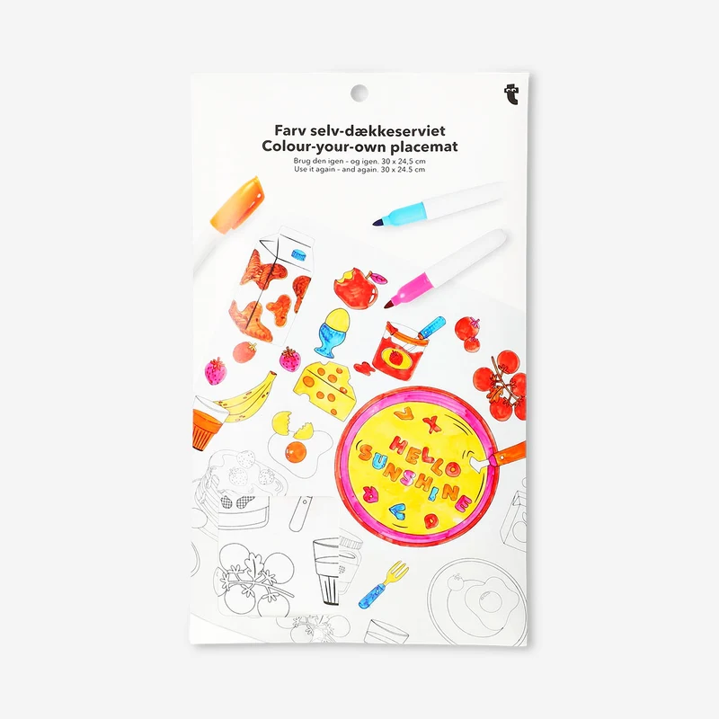 DIY placemat with markers - 30x25 cm