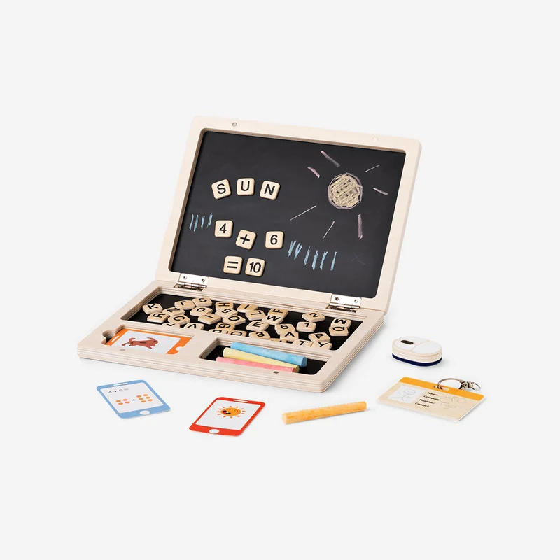 Wooden play computer