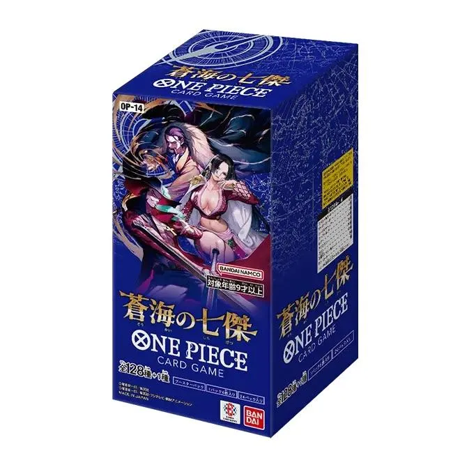 One Piece Kortspel The Azure Sea's Seven OP-14 Box Japan