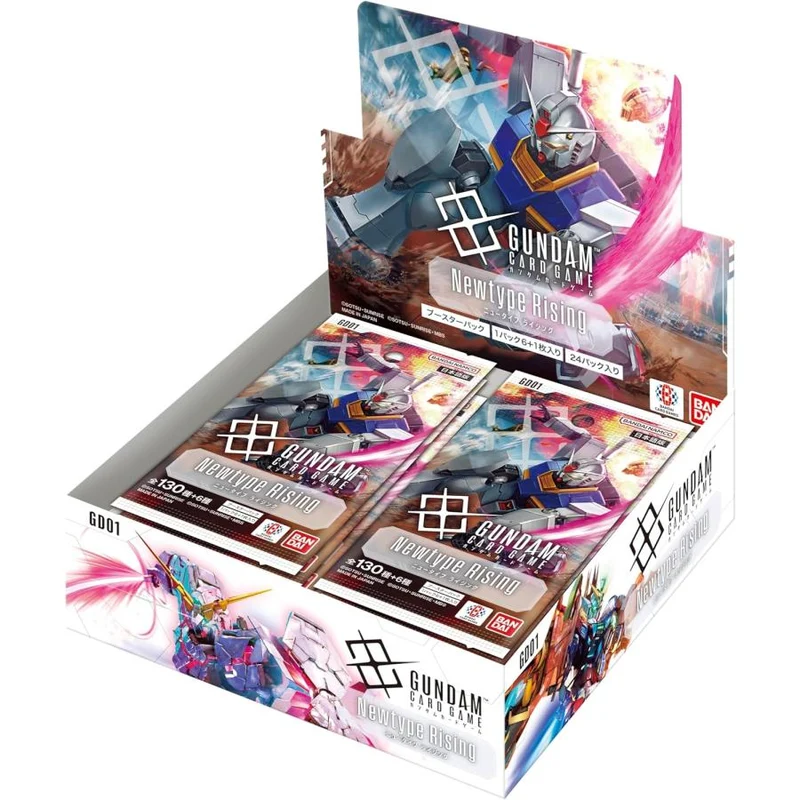 BANDAI Gundam-kortspel Newtype Rising Booster Box GD01