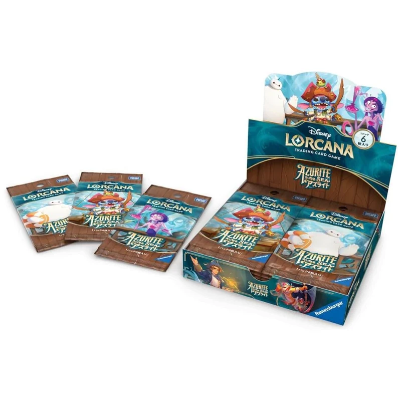 Disney Lorcana Azurite Sea Japansk utgåva TCG Booster Pack Box