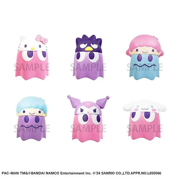 Pac-Man x Sanrio-karaktärer Chibi-samlarfigur Vol. 2 BOX 6-delar Megahouse