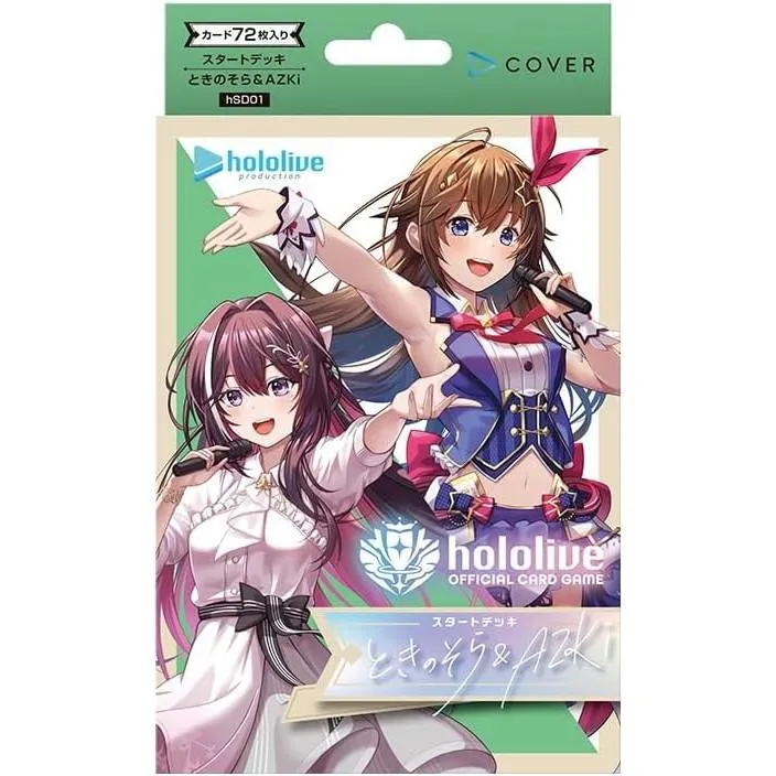 Hololive OFFICIELLT KORTSPEL Startkortlek Vol. 1 Tokino Sora & Azki Japan
