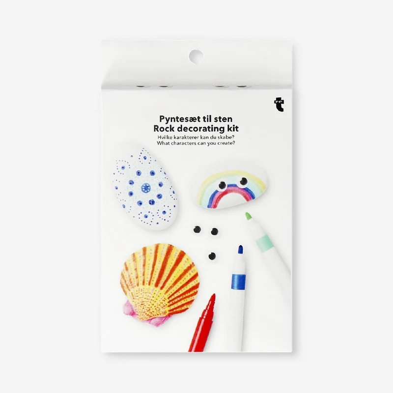 Rock and shell decorating kit