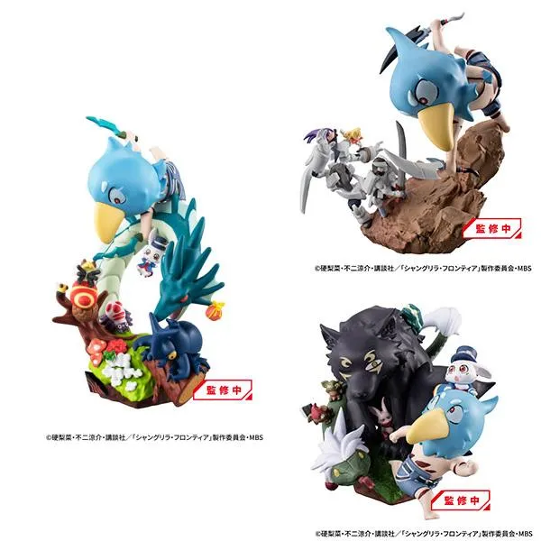 Petitrama EX Shangri-La Frontier VS Monster Diorama Samlingslåda 3 st Megahouse