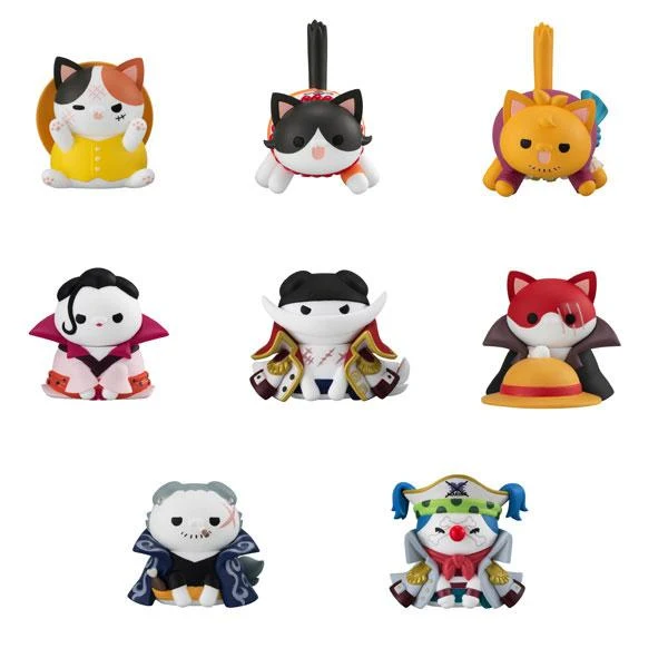 Mega Cat Project One Piece Nyan Piece Nyan! Luffy and the Summit War Edition BOX 8-delar Megahouse