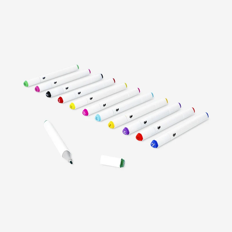 Twin markers bright shades - 12 pcs