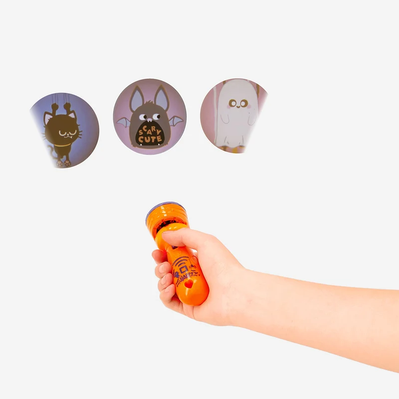 Projector torch with 24 Halloween images