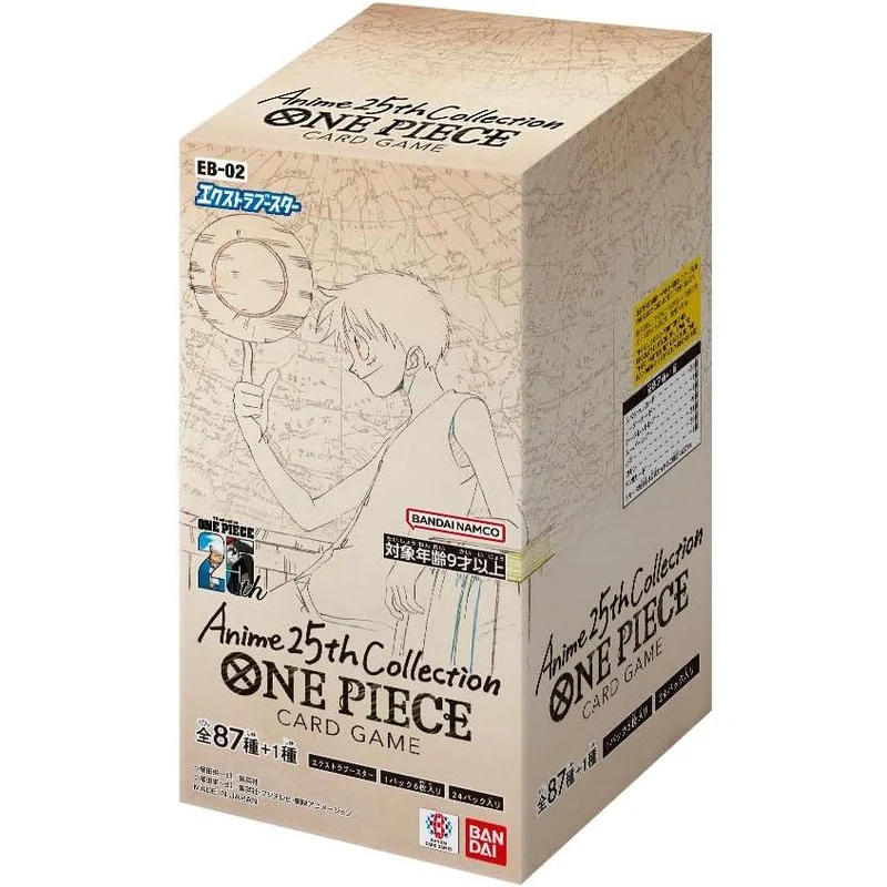 Bandai One Piece Kortspel Extra Booster Anime 25:e Samlingen EB-02 Box Japan