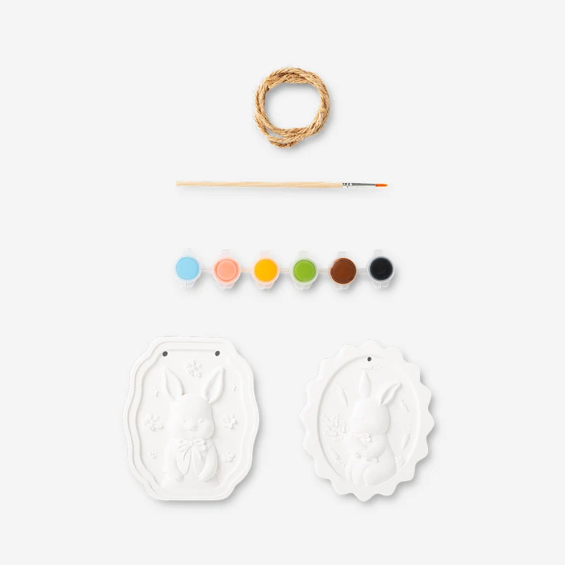 DIY plaster plaques - 2 pcs