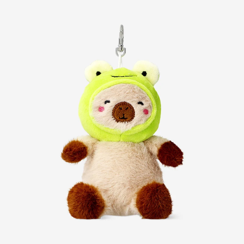Key ring - Capybara dressed as frog