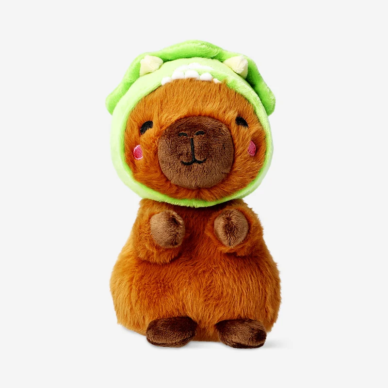 Plush toy - Capybara with Triceratop hat