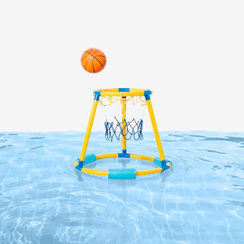 Floating basketball set for pools