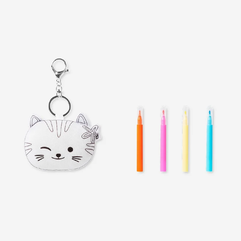 DIY keyrings with markers