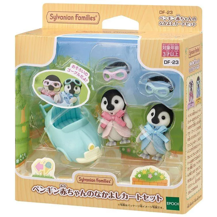 Sylvanian Families Pingvin Baby Goda Vänner Vagn Set Df-23