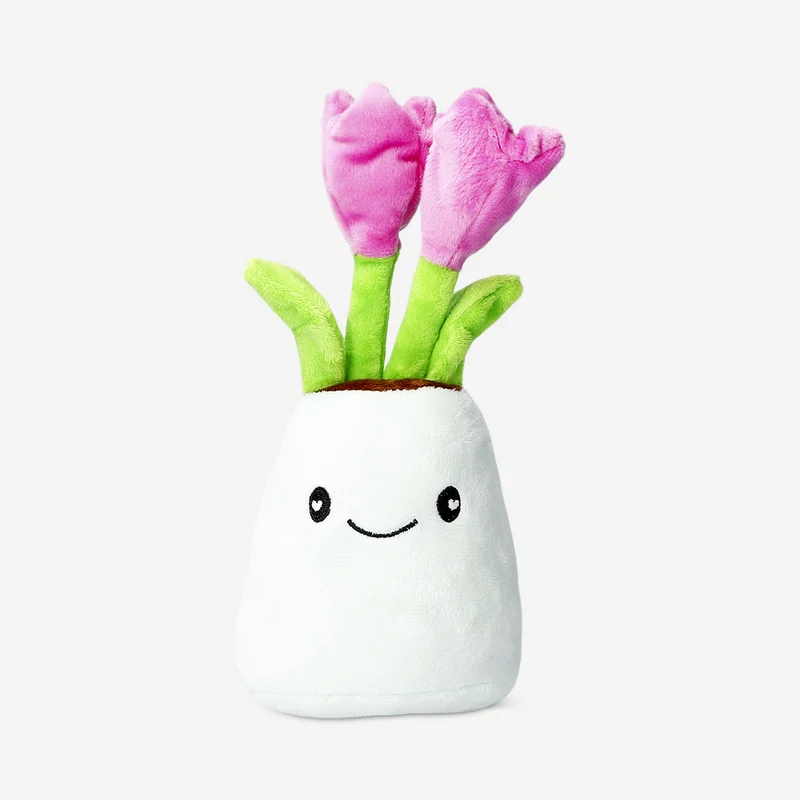 Plush toy - Smiling tulips in vase